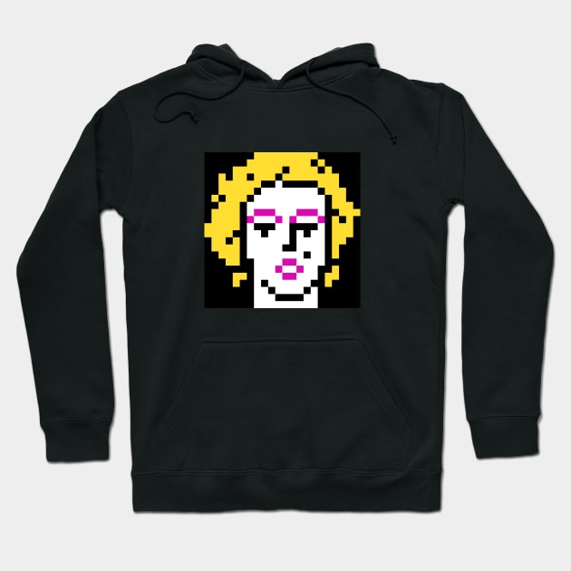 Monroe Pixel Hoodie by 8bitbaba